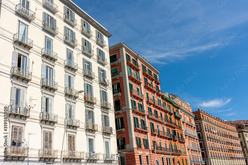 Italy, Naples, view of historic buildings in the city center Italy, Naples, view of historic buildings in the city center