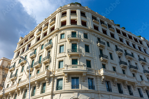 Italy, Naples, view of historic building in the city center