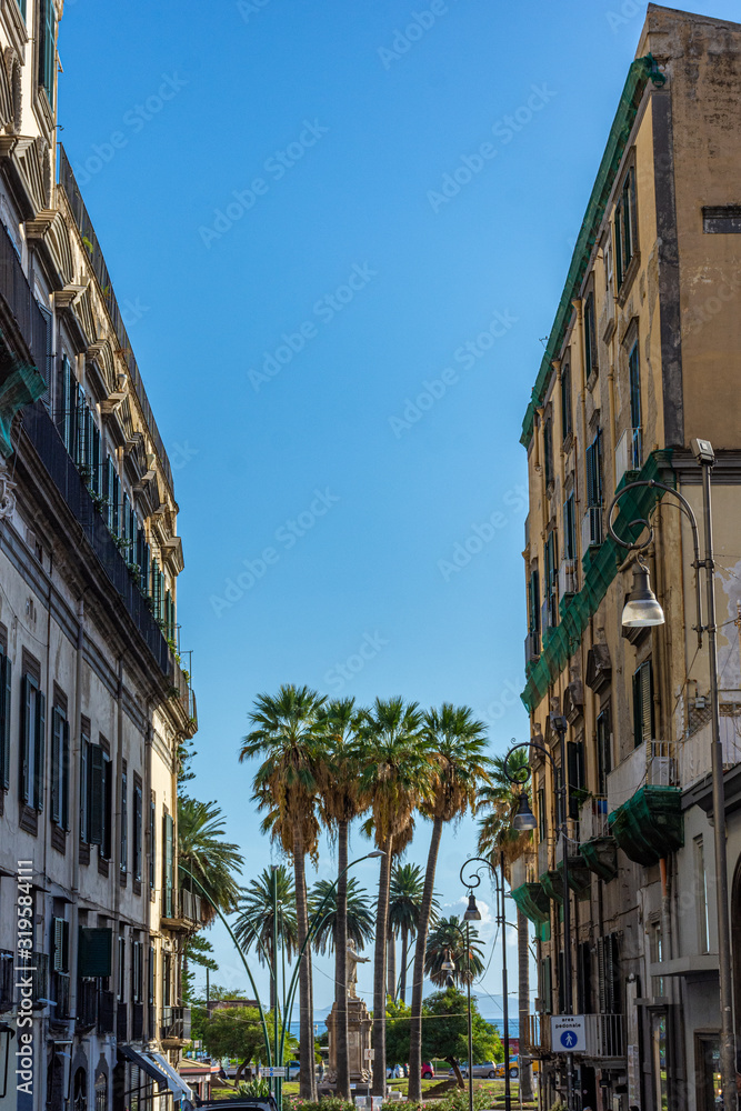 Italy, Naples, view of historic building in the city center
