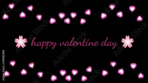 happy valentine day with moving pingky love bacground photo