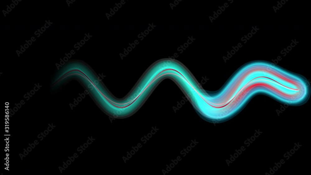 neon glow sine wave