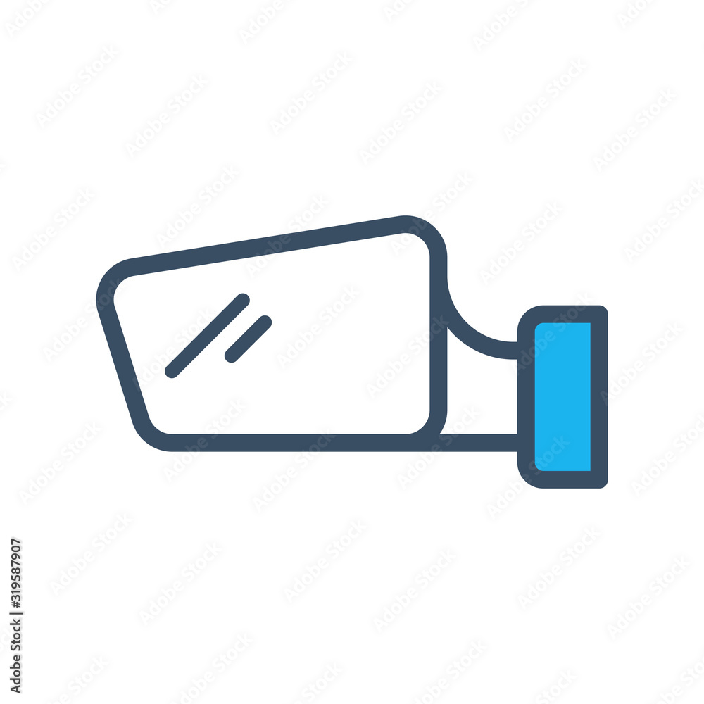 Car wing mirror icon in trendy design style Car wing mirror icon in trendy design style