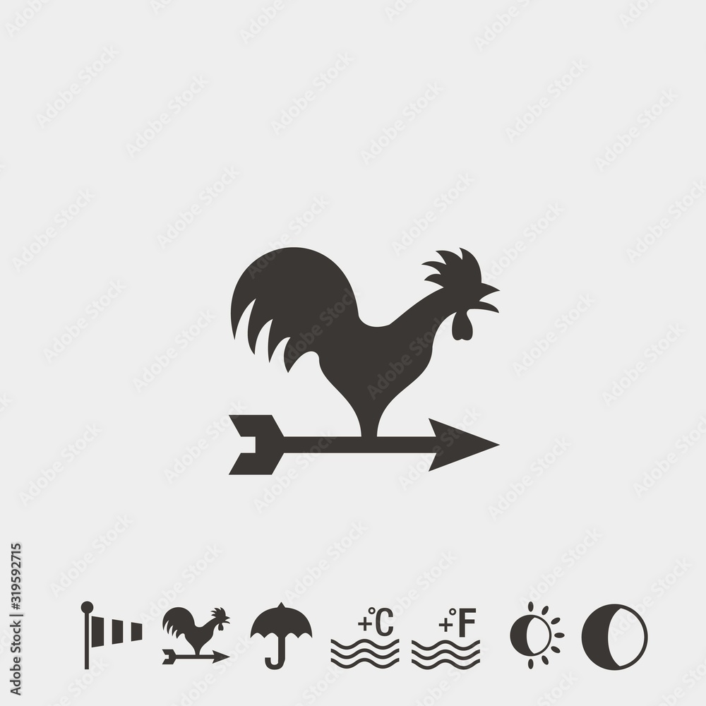 weather vain icon vector illustration symbol for website and graphic design weather vain icon vector illustration symbol for website and graphic design