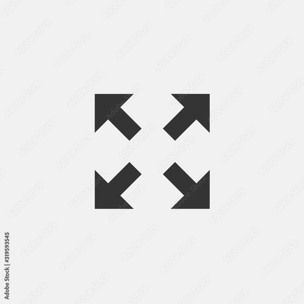 resize icon vector illustration symbol for website and graphic design resize icon vector illustration symbol for website and graphic design