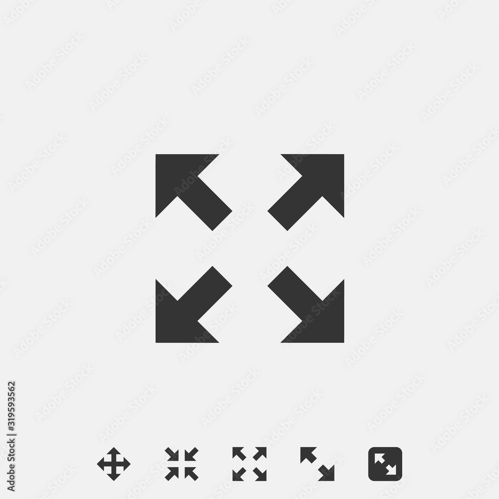 resize icon vector illustration symbol for website and graphic design resize icon vector illustration symbol for website and graphic design