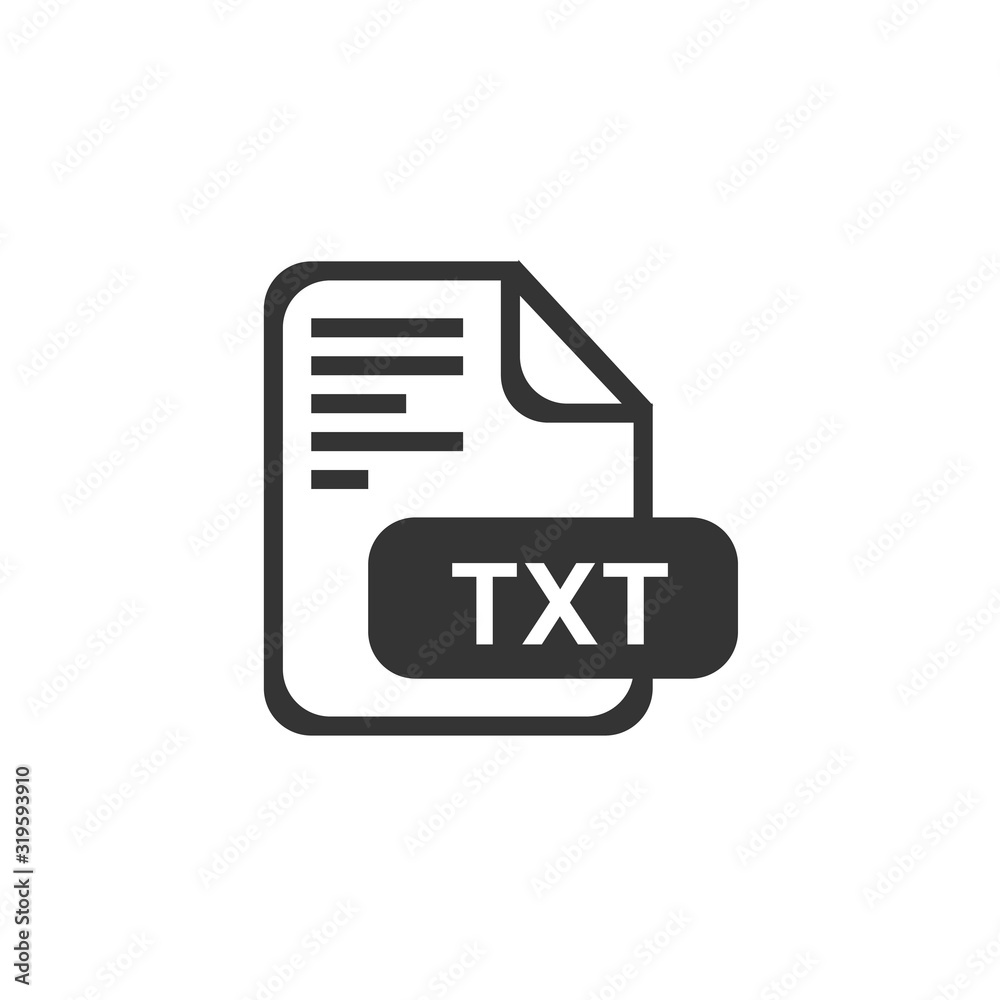 txt format icon vector illustration symbol for website and graphic design txt format icon vector illustration symbol for website and graphic design