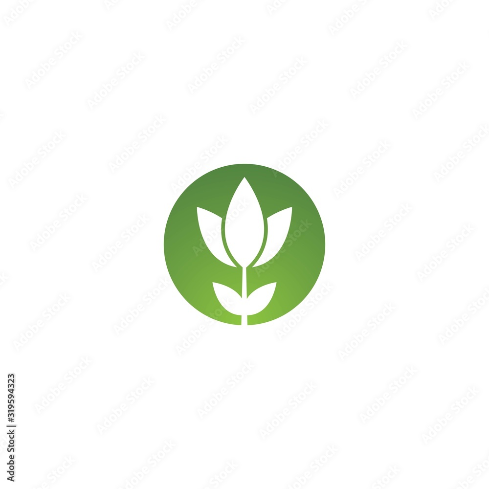 leaf vector template icon design leaf vector template icon design