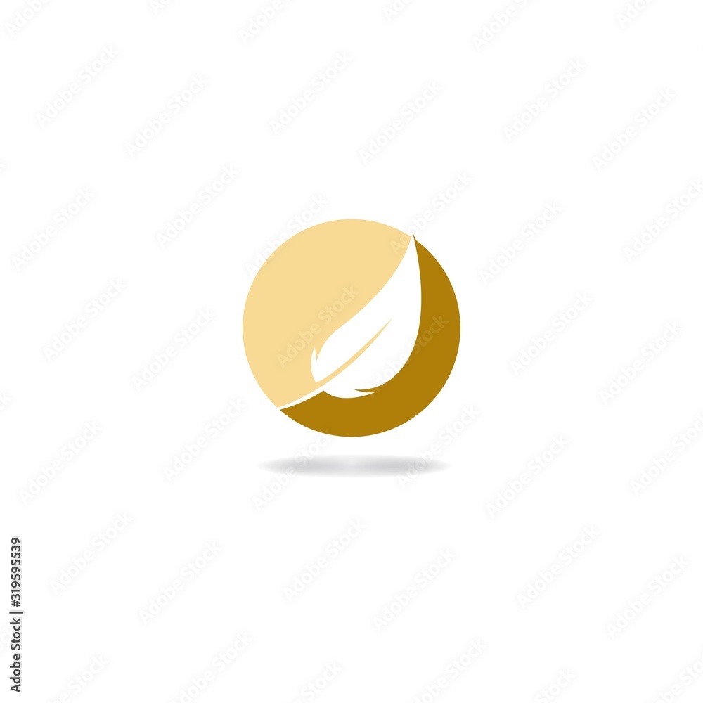 Feather logo template vector icon design Feather logo template vector icon design