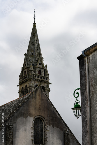 Art sketches. Breton village. Brittany. France