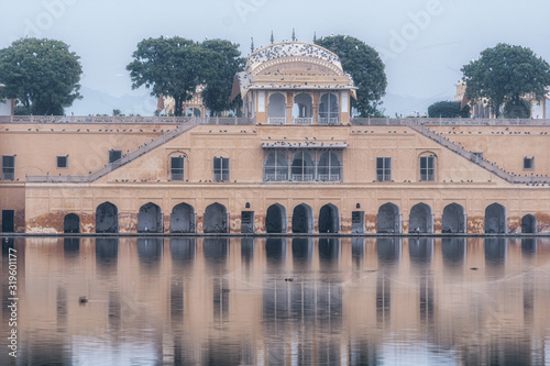 jal mahal at dusk photo