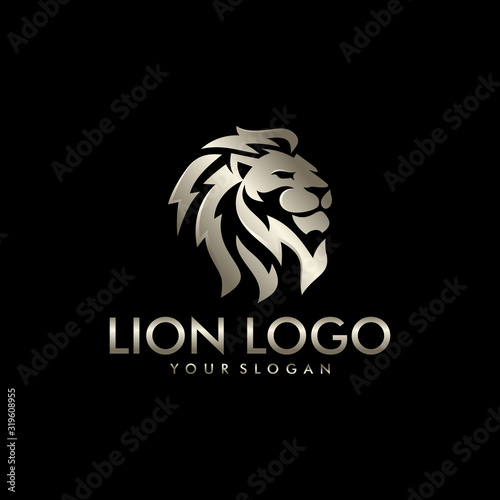 Lion Head Logo Design Template Vector illustration