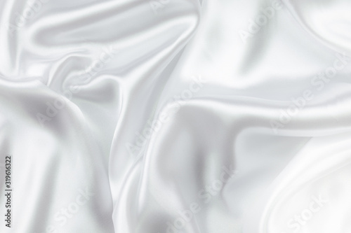 Fabric texture white crumpled background