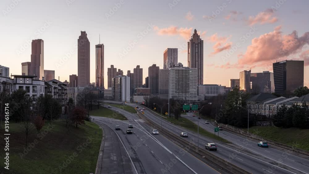 Downtown Atlanta From Day to Night Timelapse Downtown Atlanta From Day to Night Timelapse