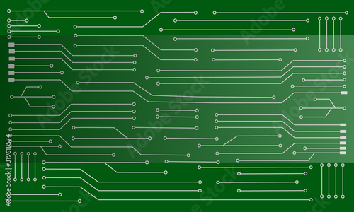 Electronic microcircuit, abstract vector background, technology concept.
