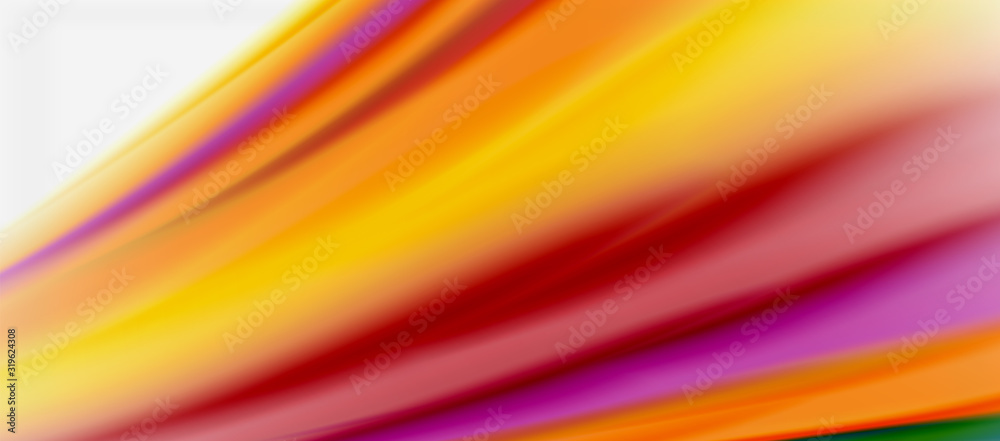 Wave lines abstract background, smooth silk design with rainbow style colors. Liquid fluid color waves. Vector Illustration Wave lines abstract background, smooth silk design with rainbow style colors. Liquid fluid color waves. Vector Illustration