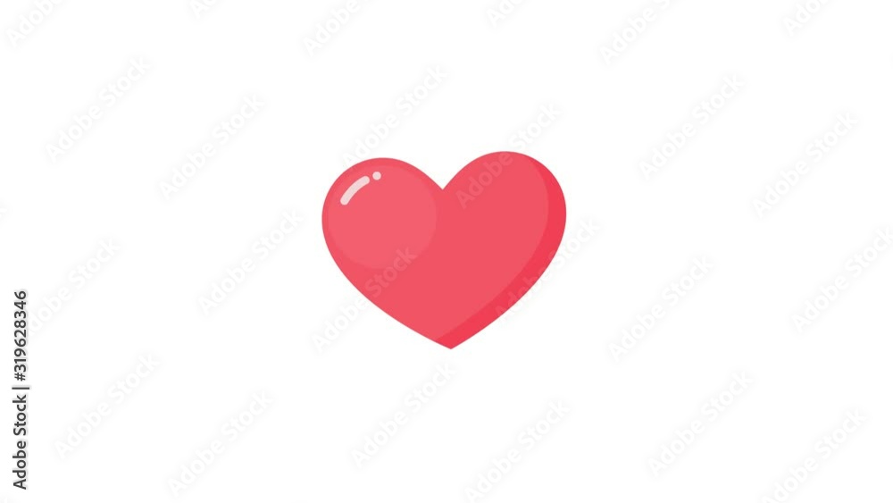 Heart icon from which stars and circles appear. 4K seamless loop animation. Pink heart with Alpha Channel Heart icon from which stars and circles appear. 4K seamless loop animation. Pink heart with Alpha Channel