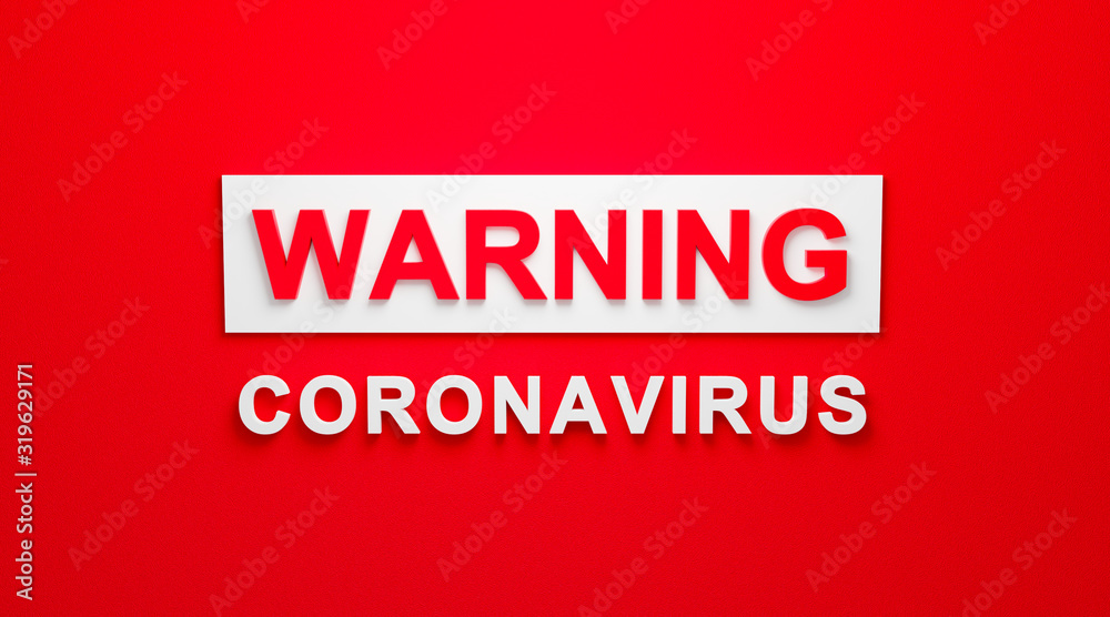 Corona virus bacteria cell (MERS-Cov) on red background. Warning Coronavirus epidemic of the dangers and scary. 3d text design. Healthcare and medical. caution of quarantine. Viral disease outbreak. Corona virus bacteria cell (MERS-Cov) on red background. Warning Coronavirus epidemic of the dangers and scary. 3d text design. Healthcare and medical. caution of quarantine. Viral disease outbreak.