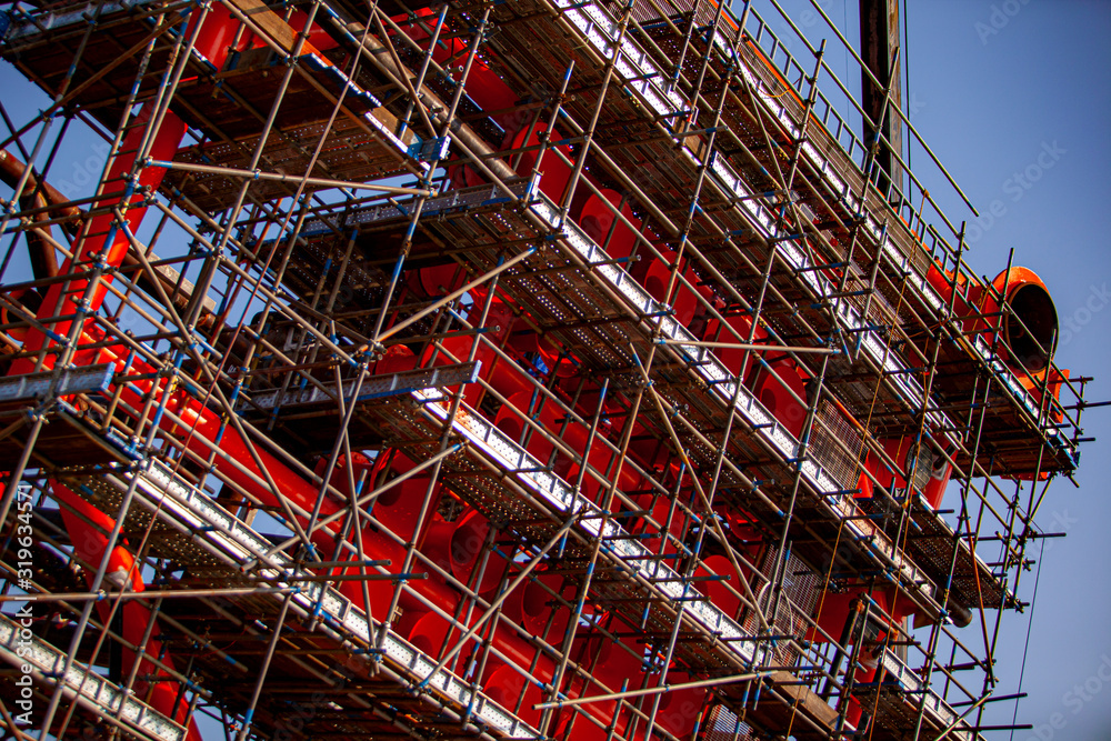 Obraz premium cranes in the port