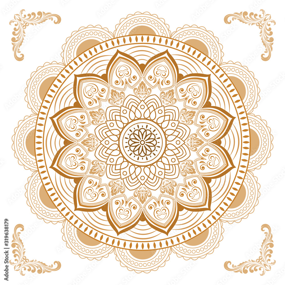 Circular pattern of mandala