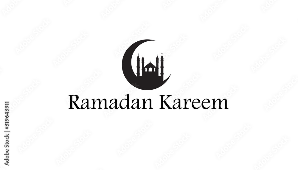 Ramadan Kareem greeting card template