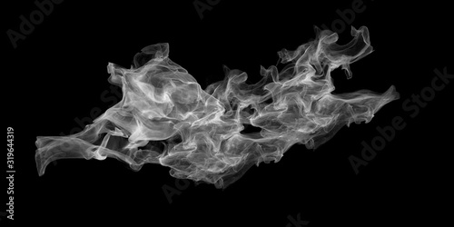 Smoke concept design on black background