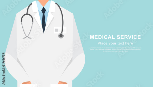 Doctor close up with copy space for your text