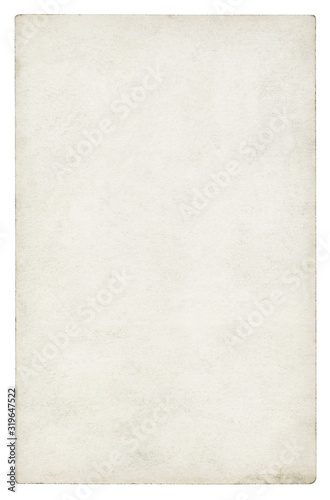Vintage paper background isolated - (clipping path included) 