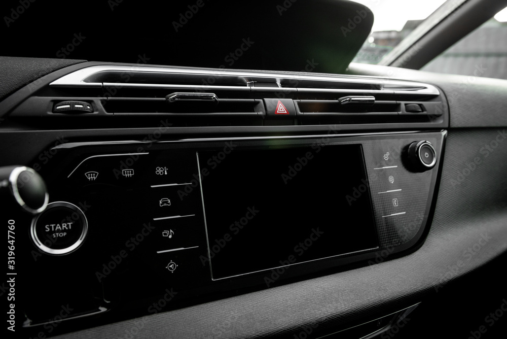 Fototapeta premium The control panel in the car.