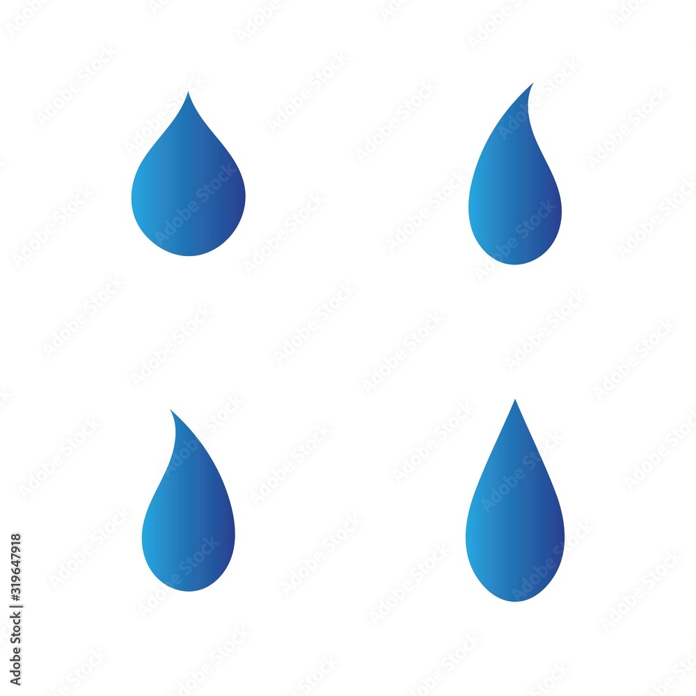 Water drop Logo Template vector illustration design