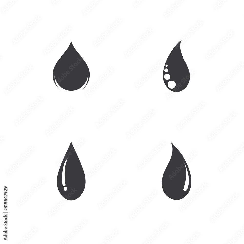 Water drop Logo Template vector illustration design Water drop Logo Template vector illustration design