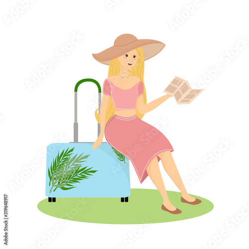 Tourist characters. Vector