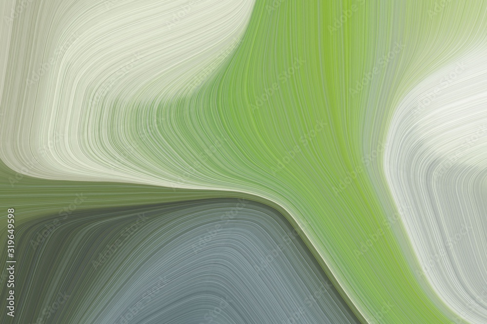 abstract simple with fluid lines canvas design with dark sea green, light gray and dark slate gray colors. art for sale. can be used as wallpaper, card, poster or canvas