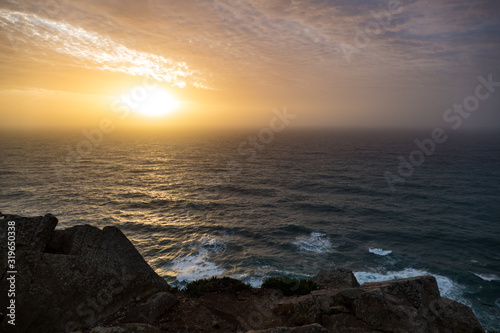 beautiful rocky atlantic coast in portugal