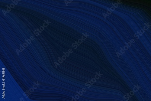 abstract liquid lines and waves background with very dark blue, midnight blue and black colors. art for sale. can be used as texture, background or wallpaper