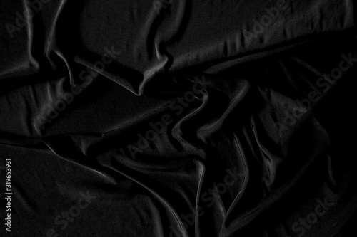 Cloth gray black shiny elegant, abstract background. Detail fabric