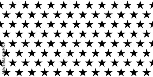 Star seamless pattern on white background. Vector black stars pattern. Seamless design. Abstract geometrical background. Geometric pattern.