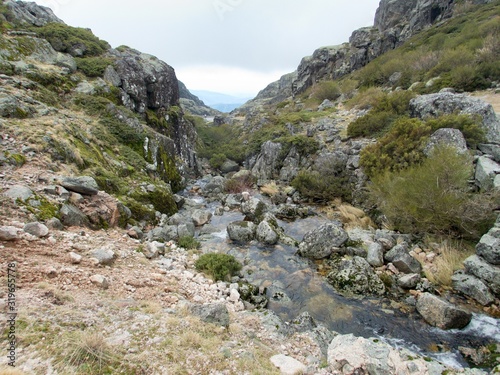 mountain nature of serra de estrela in portugal