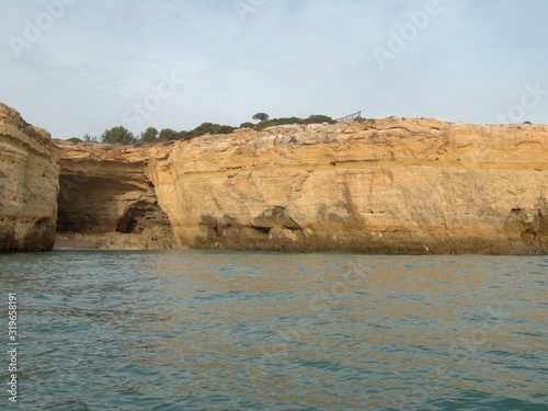 beautiful sea caves of portugal algarve coast