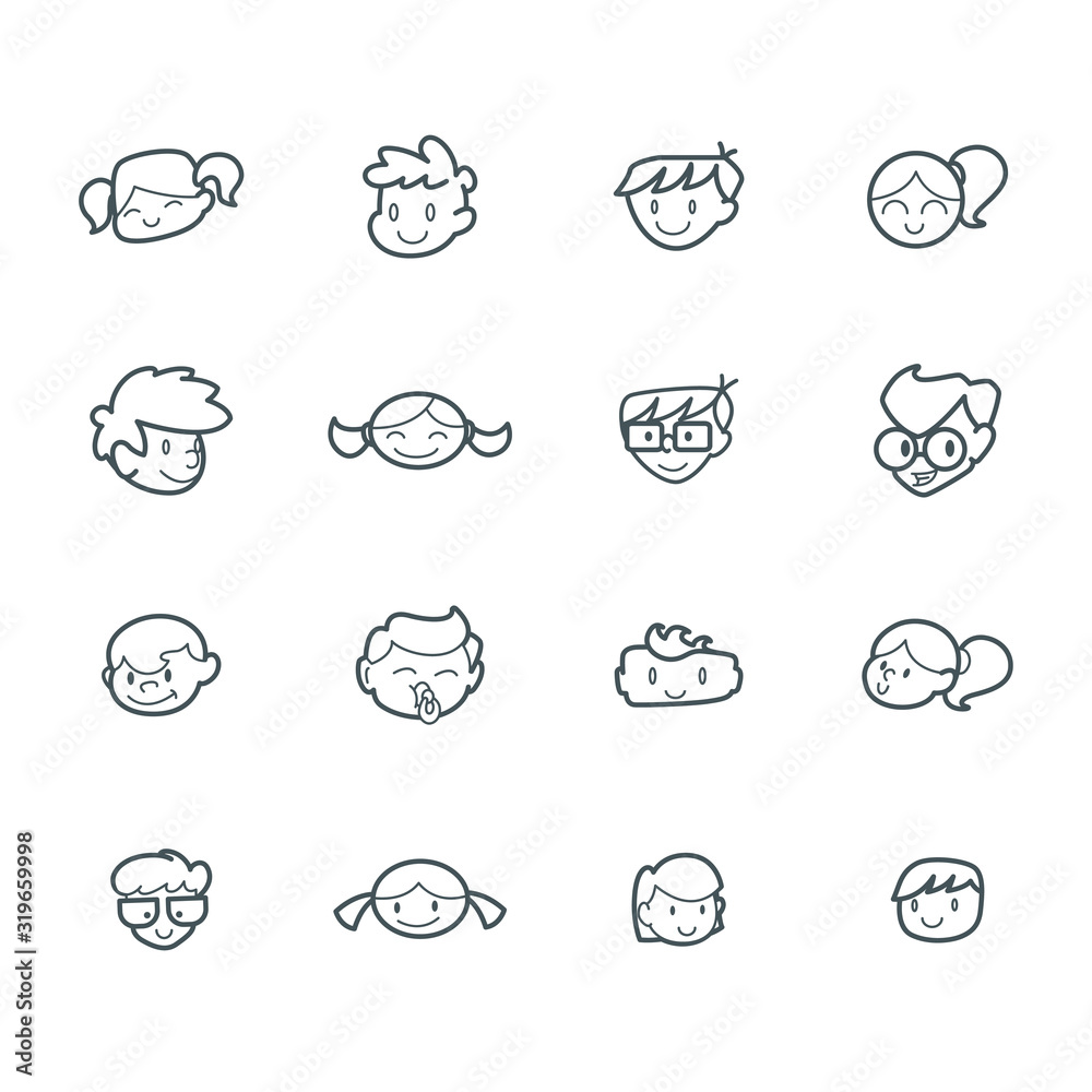 Kid logo set children icon happy girl boy kids play joy cute cheerful young happiness cartoon character friends illustration kindergarten smile adorable school vector education drawing baby Kid logo set children icon happy girl boy kids play joy cute cheerful young happiness cartoon character friends illustration kindergarten smile adorable school vector education drawing baby