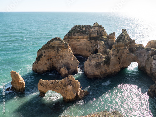 beautiful sea caves of portugal algarve coast