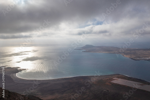 Landscape on island La Grasiosa, Canary Islands