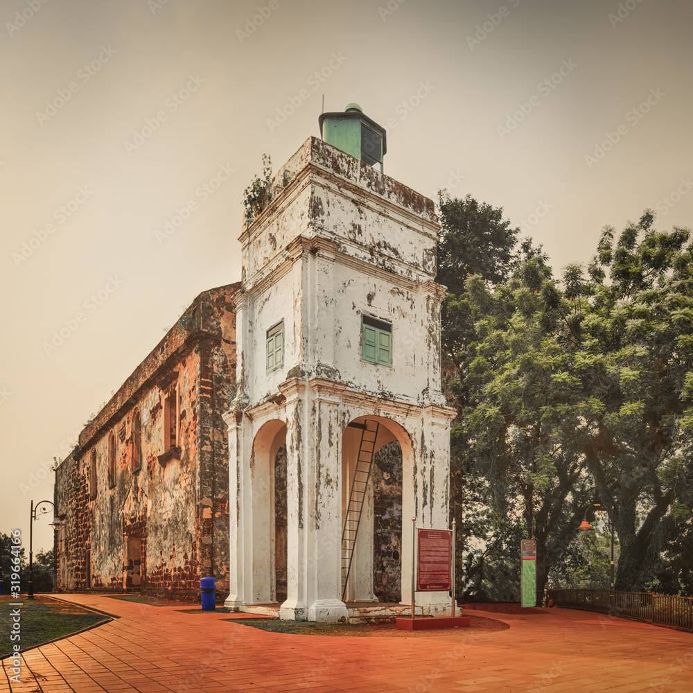 Fototapeta premium Saint Paul's Church in Malacca City, Malaysia