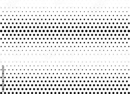 Abstract halftone dotted background. Monochrome pattern with dot and circles. Vector modern futuristic texture for posters, sites, business cards, cover postcards, interior design, labels, stickers.