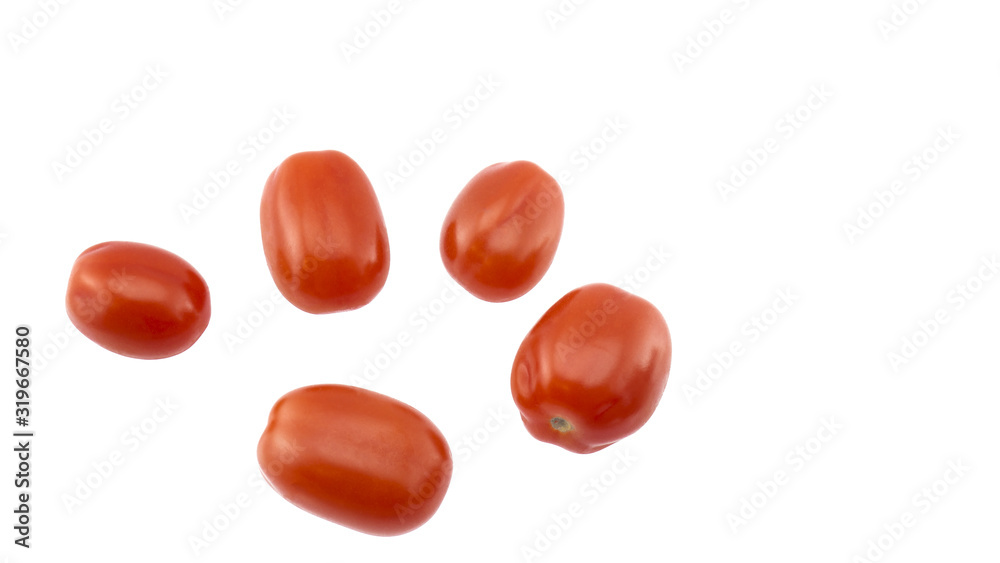 Cherry tomatoes on a white background Cherry tomatoes on a white background