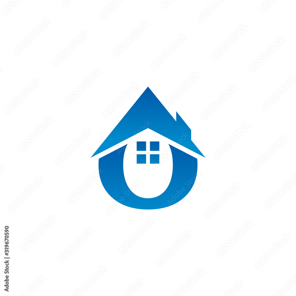 o letter real estate logo design o letter real estate logo design
