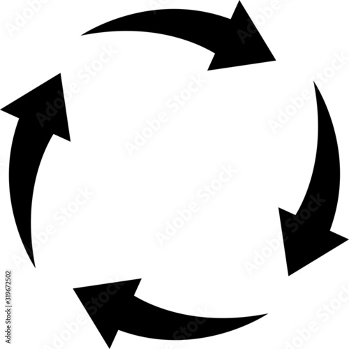 hot air circulation icon - vector illustration