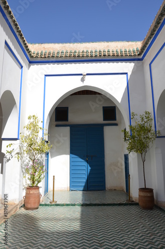Palais de la Bahia à Marrakech - patio  photo