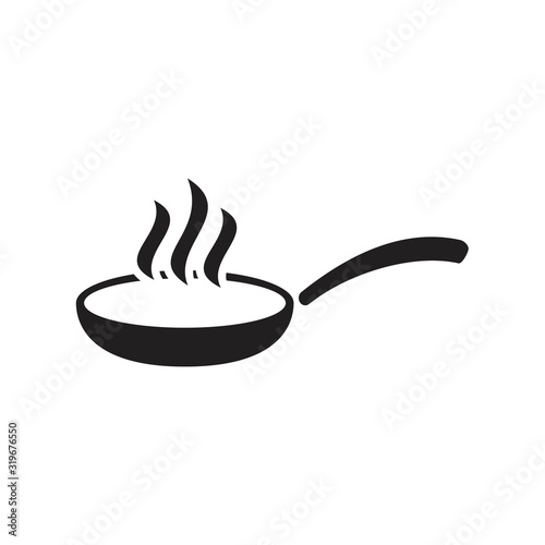 Vászonkép frying pan icon vector illustration