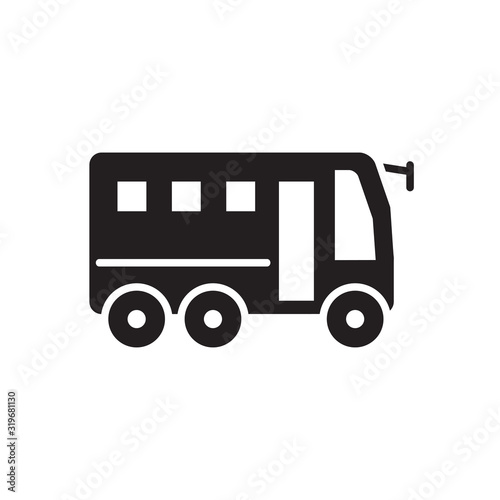 bus icon collection, trendy style