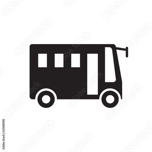 bus icon collection, trendy style